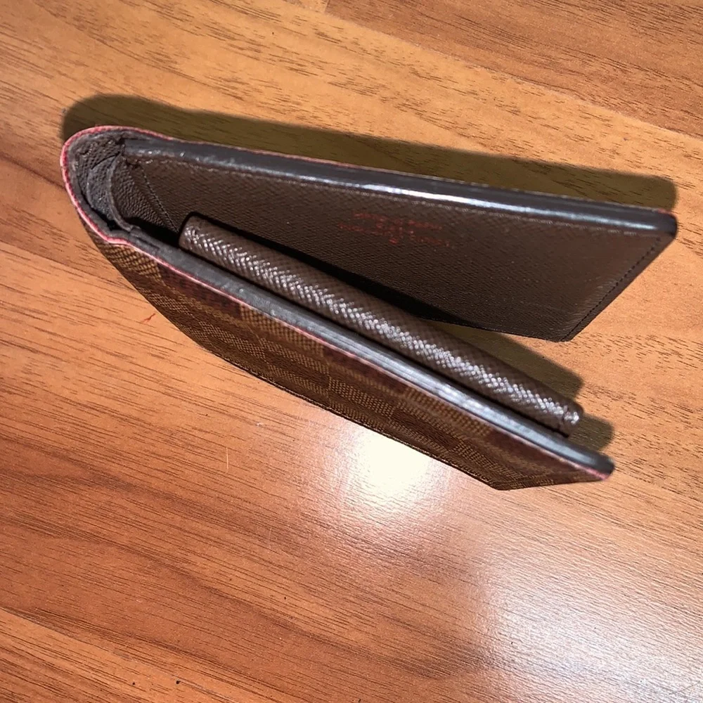 Authentic Louis Vuitton Damier Ebene Marco Bifold Leather Wallet